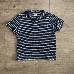 Marine Layer Men’s Striped French Terry Polo - XL